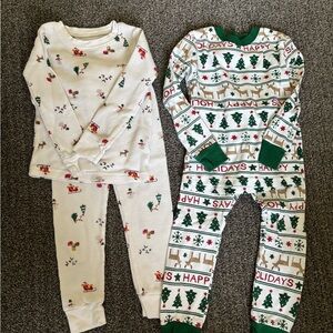 Festive Kids Pajamas Set - Holiday Print